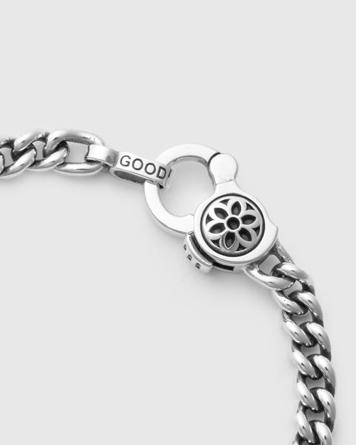 Curb Chain Bracelet Size AA in Sterling Silver