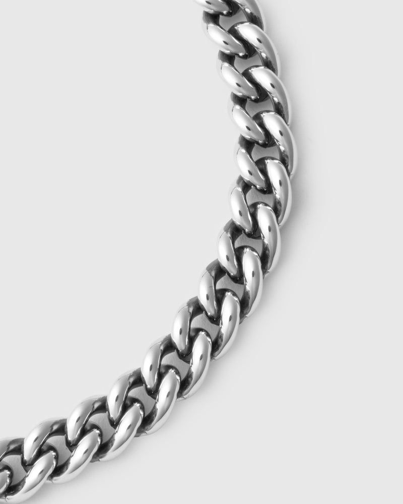 Curb Chain Bracelet Size AA in Sterling Silver