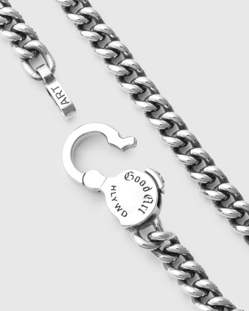 Curb Chain Bracelet Size AA in Sterling Silver