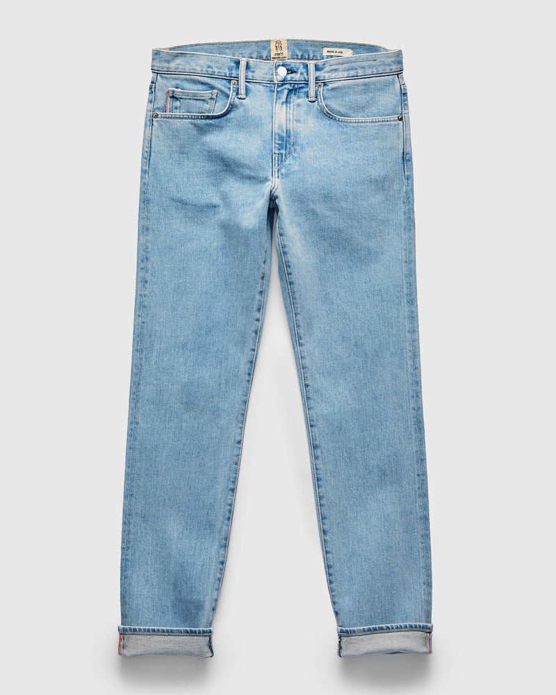 "Lucas" 14oz Washed Indigo Stretch Selvedge Denim - Pen Slim