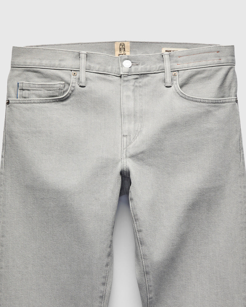 "Marble" 14oz Washed Grey Stretch Selvedge Denim - Pen Slim