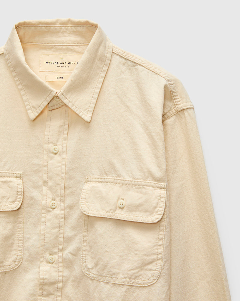 Earl Chambray Shirt in Natural