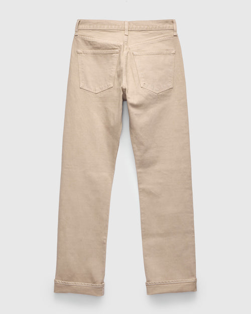 "Lewis" 14oz Stretch Selvedge Denim in Desert Rinse