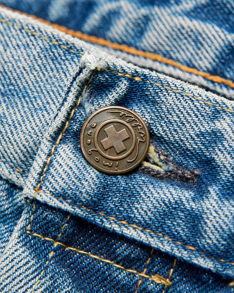 "Russell Altona" 14.5oz Washed Denim - Relaxed Tapered Fit