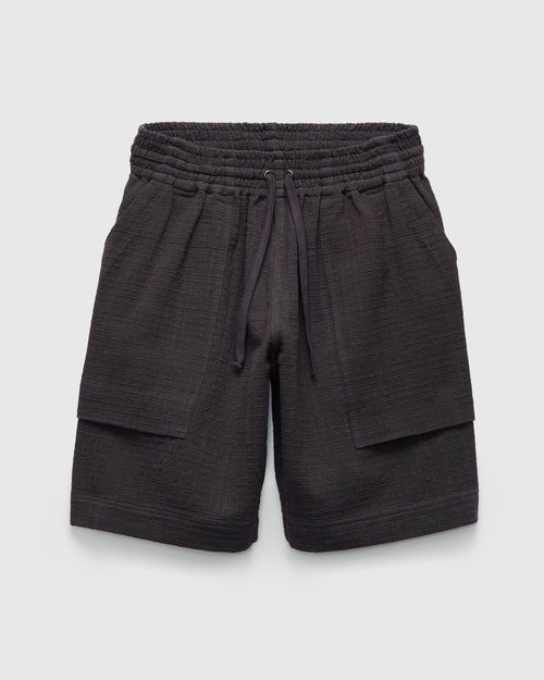Handwoven Ripstop Big Easy Shorts in Smoke