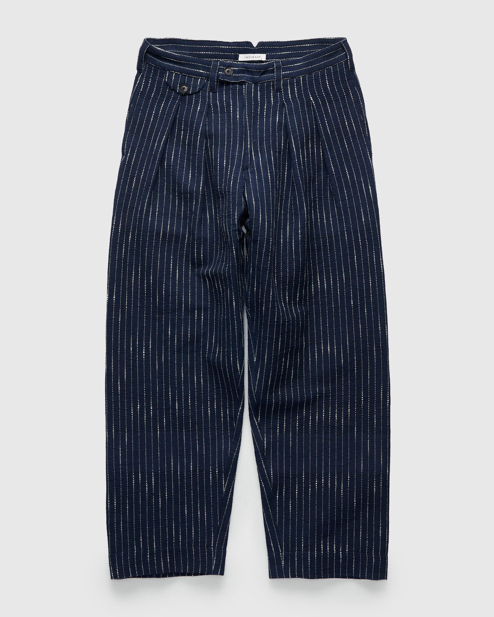 Ticking Stripe Shakoor Pants in Dark Indigo Ecru – Blue Owl Workshop
