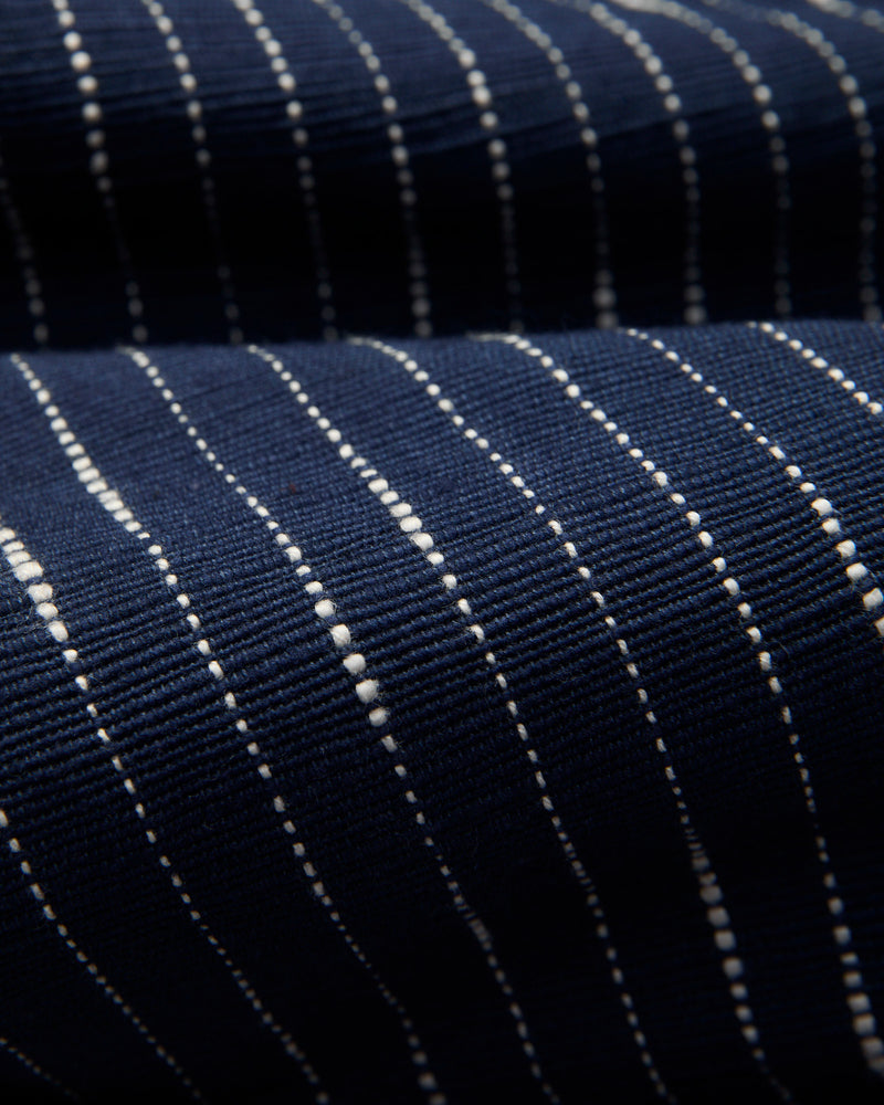 Ticking Stripe Shakoor Pants in Dark Indigo Ecru