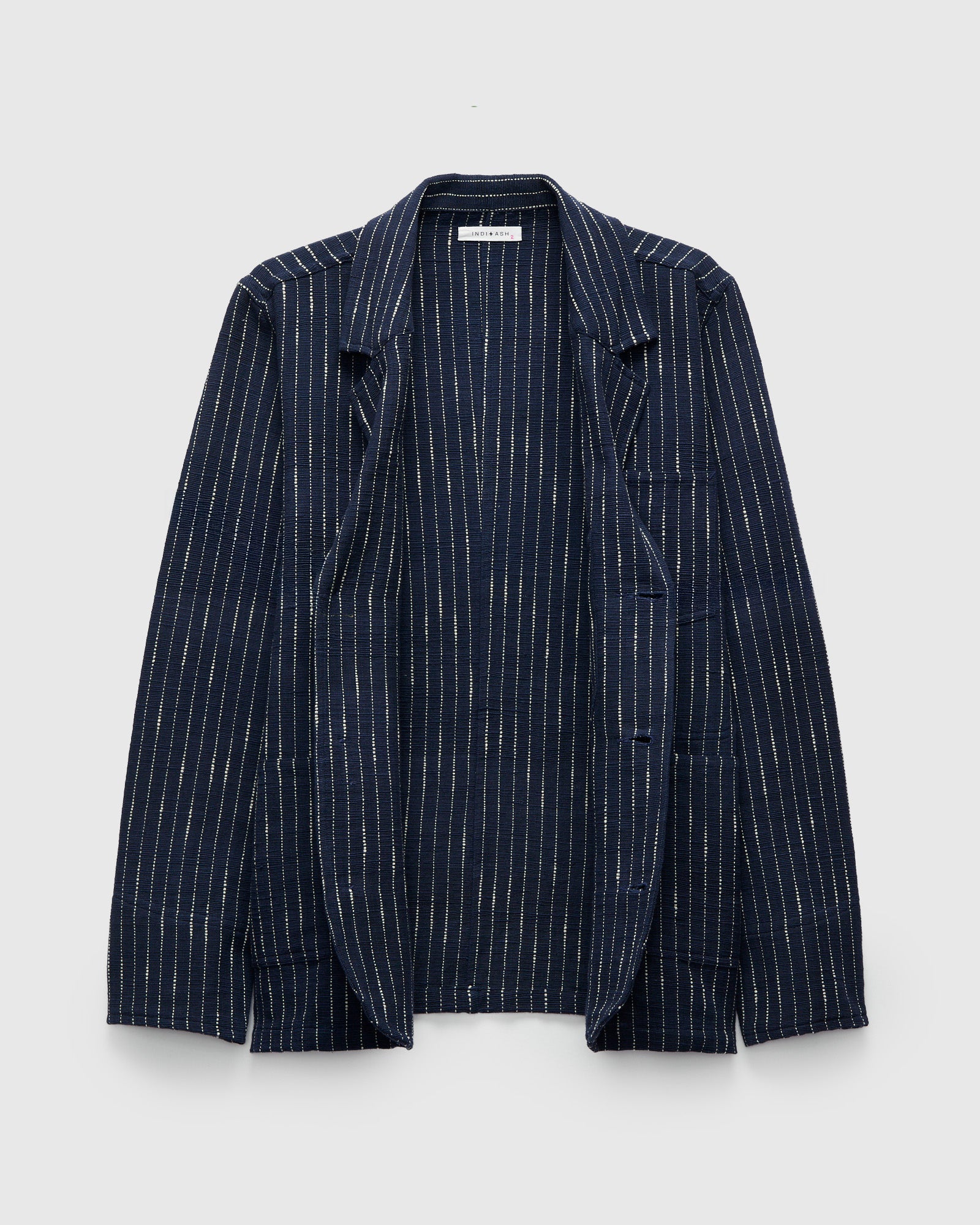 Ticking Stripe Study Jacket in Dark Indigo Ecru – Blue Owl Workshop
