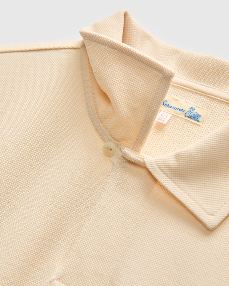 2PKPL "Good Originals" Loopwheel Polo Shirt in Nature