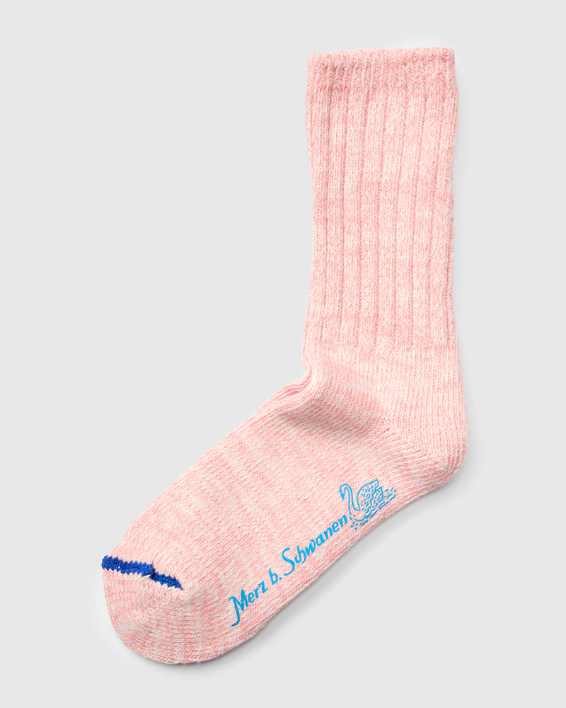 Melange Cotton Socks in Peach Nature Melange