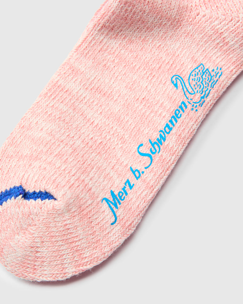 Melange Cotton Socks in Peach Nature Melange