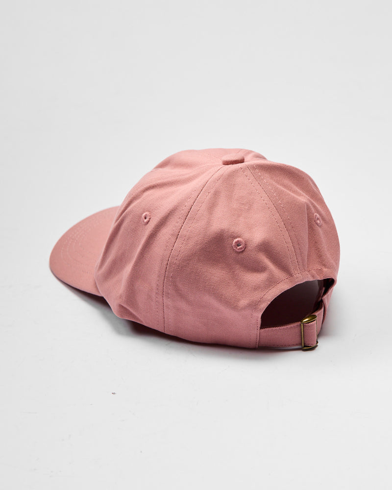 Swan Logo Cotton Twill Cap in Rosewood Nature