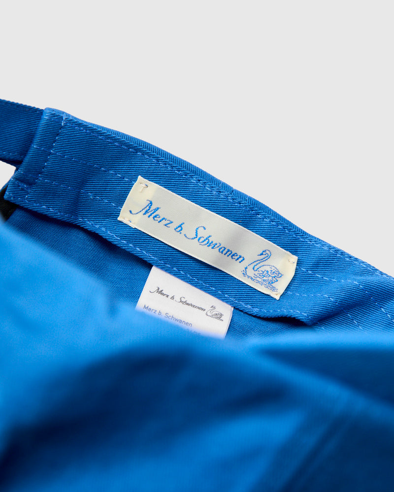 Swan Logo Cotton Twill Cap in Washed Blue