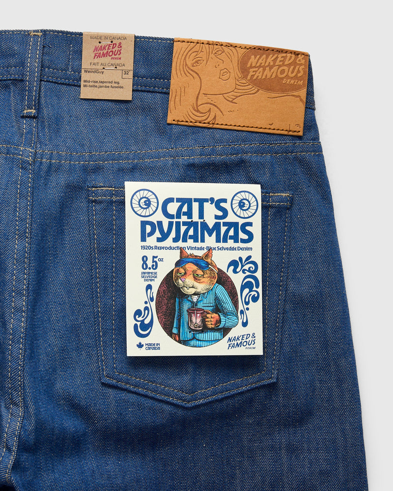 "Cat's Pyjamas" 8.5oz Selvedge Denim - Weird Guy Fit