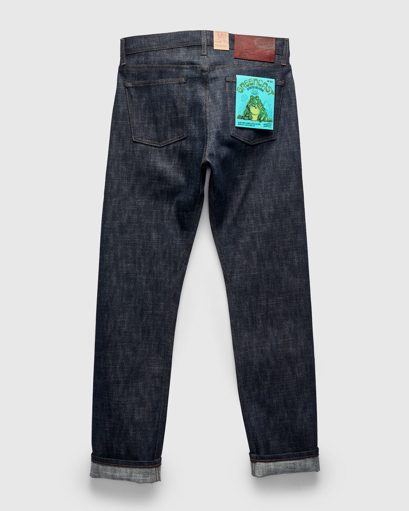 "Greencast Slub Stretch" 12.5oz Selvedge Denim - Weird Guy Fit