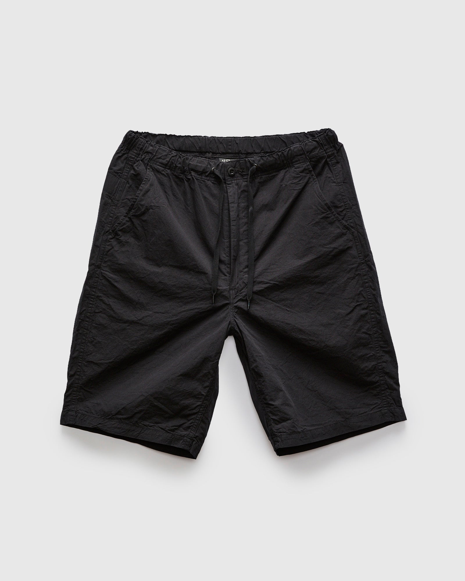 Cotton-Linen Wide Fit New Yorker Shorts in Black – Blue Owl Workshop