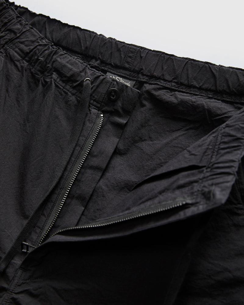Cotton-Linen Wide Fit New Yorker Shorts in Black