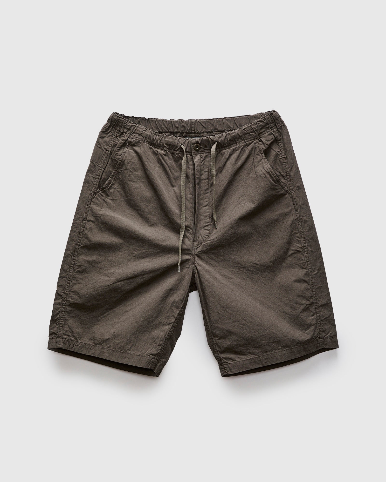 Cotton-Linen Wide Fit New Yorker Shorts in Charcoal Grey – Blue