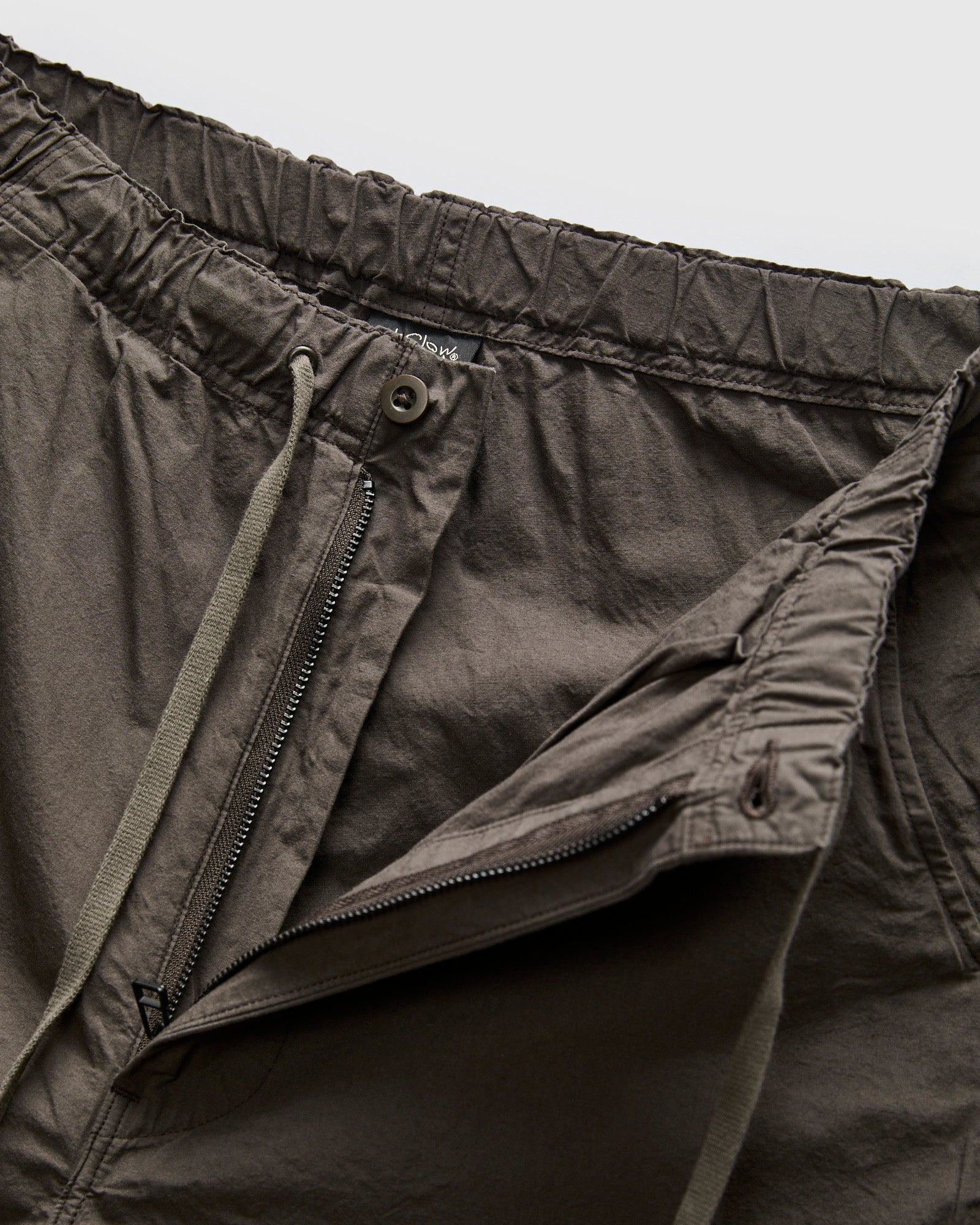 Cotton-Linen Wide Fit New Yorker Shorts in Charcoal Grey – Blue