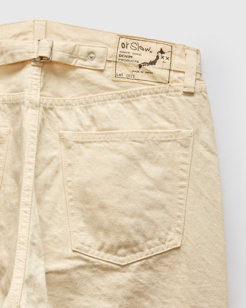 1011 "Kinari Ecru" 12oz Selvedge Denim - Grand Dad Straight Fit