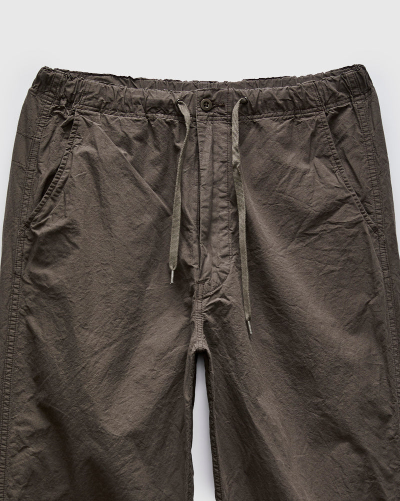 Cotton-Linen Wide Fit New Yorker Pants in Charcoal Grey