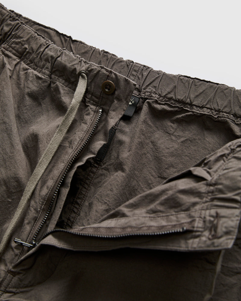 Cotton-Linen Wide Fit New Yorker Pants in Charcoal Grey