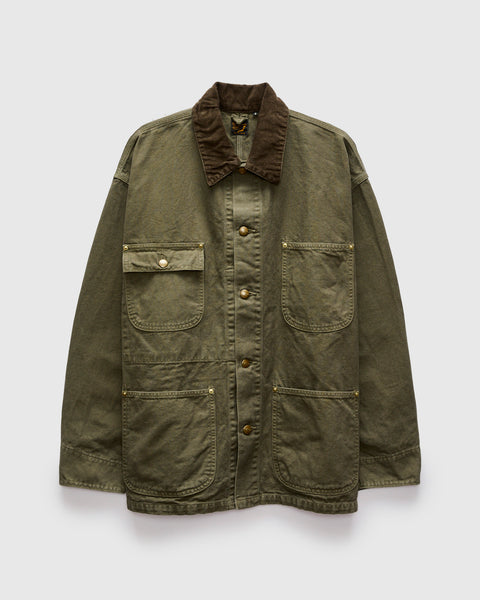 Relaxed Fit Canvas Coverall in Army Green – Blue Owl Workshop