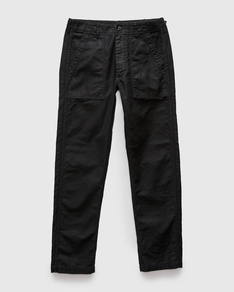 Slim Fatigue Pants in Black