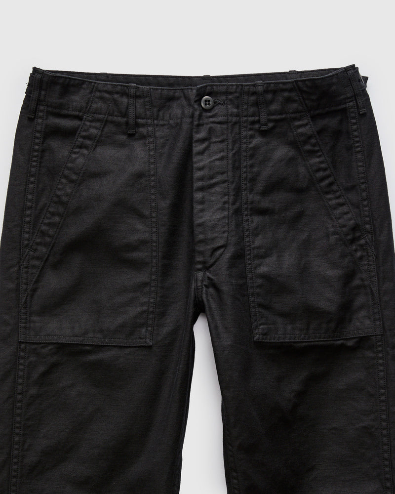 Slim Fatigue Pants in Black