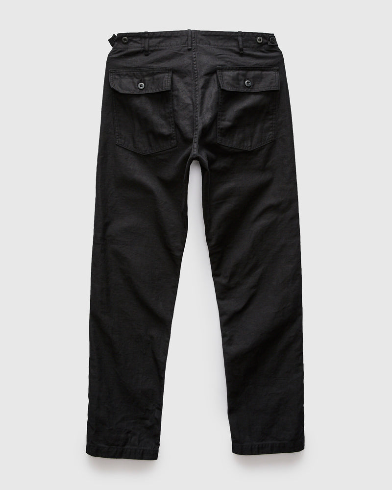 Slim Fatigue Pants in Black