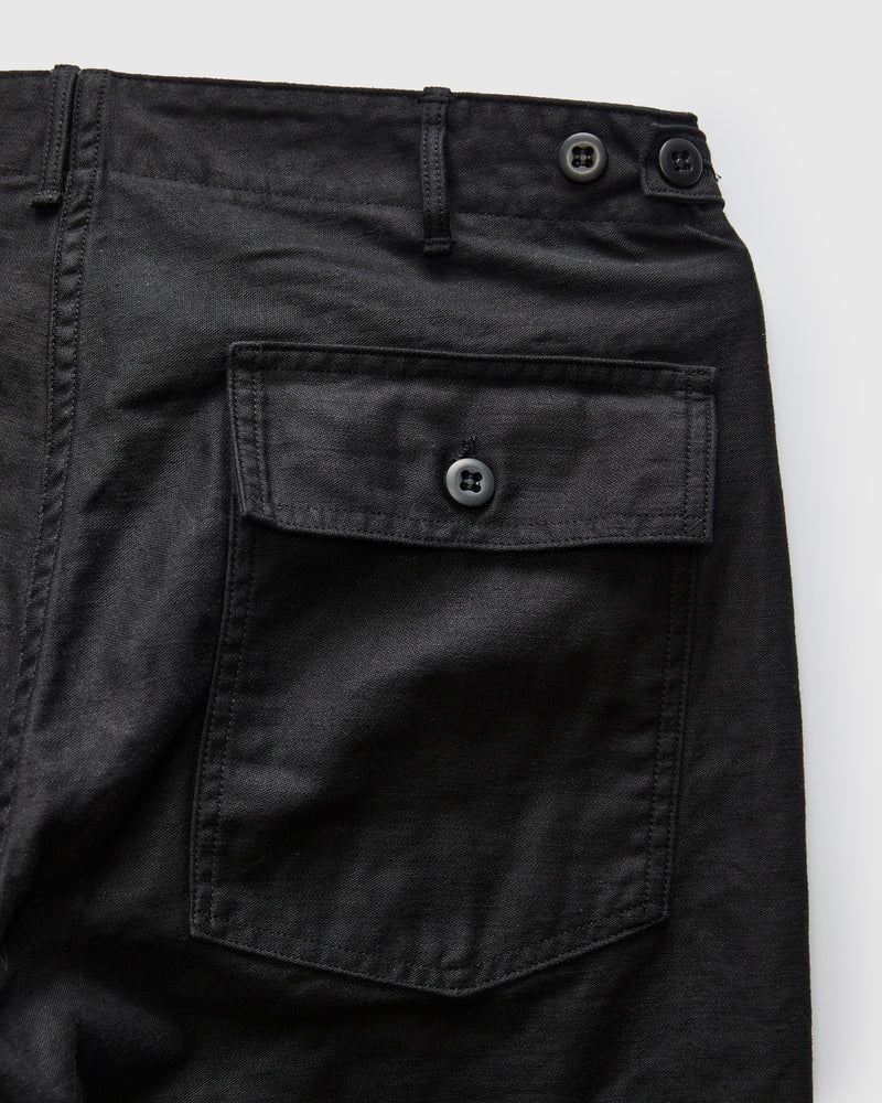 Slim Fatigue Pants in Black