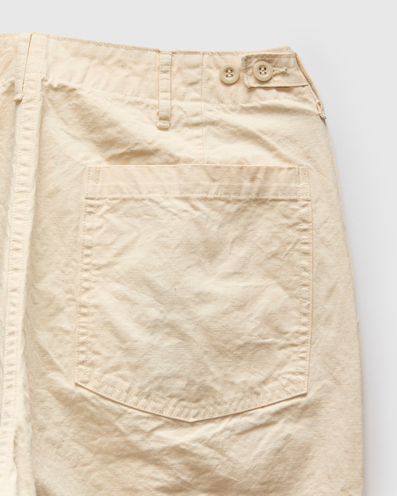 Summer Fatigue Pants in Ecru