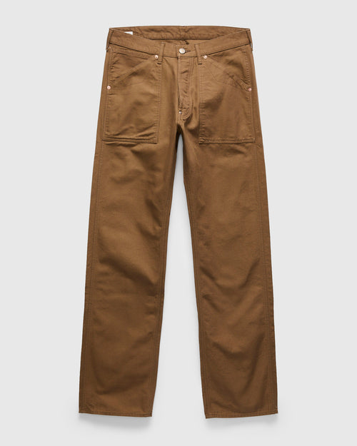 Duck Canvas Work Pants in Brown