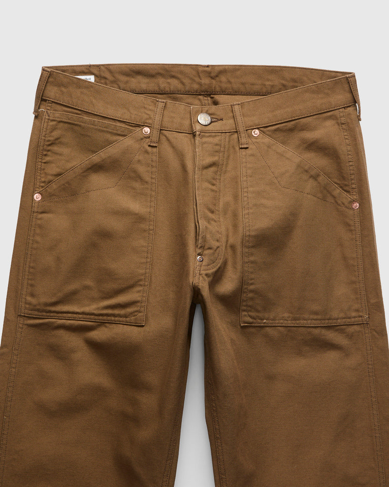 Duck Canvas Work Pants in Brown