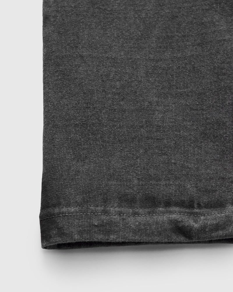 Heavyweight Pigment Dye Pocket T-Shirt in Faded Black