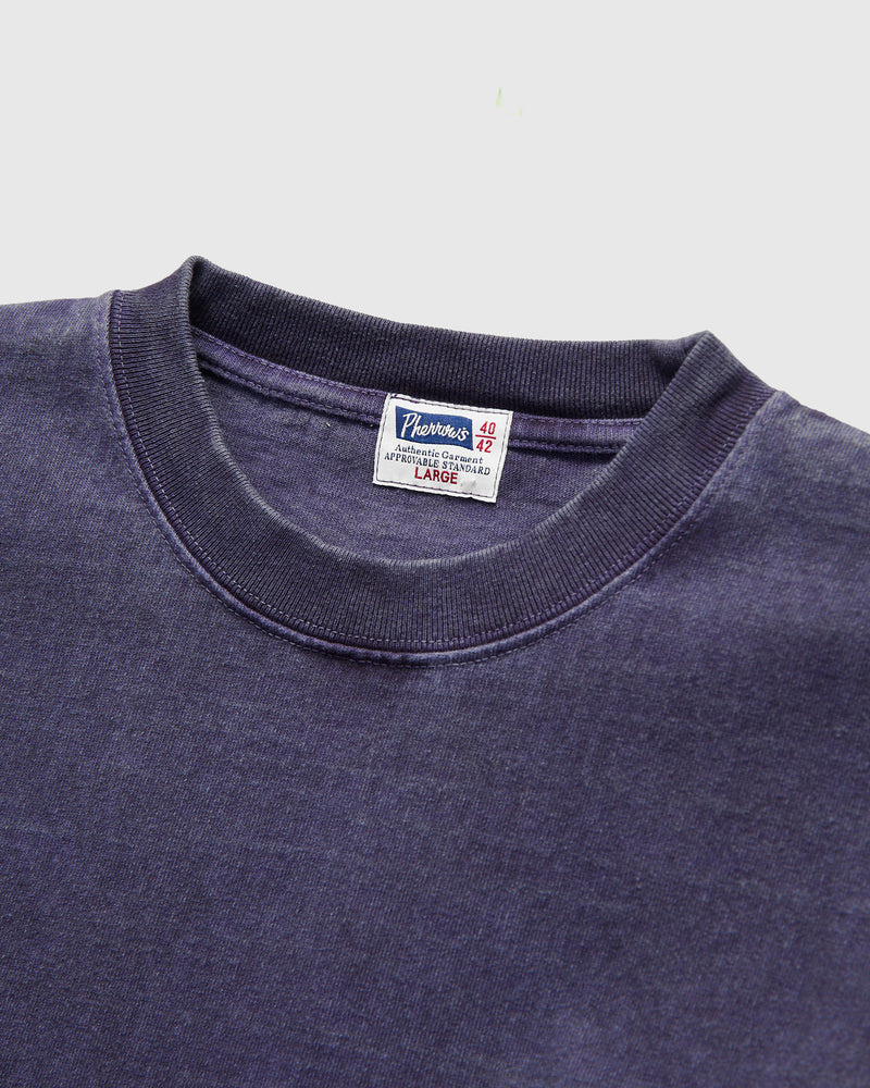 Heavyweight Pigment Dye Pocket T-Shirt in Faded Purple
