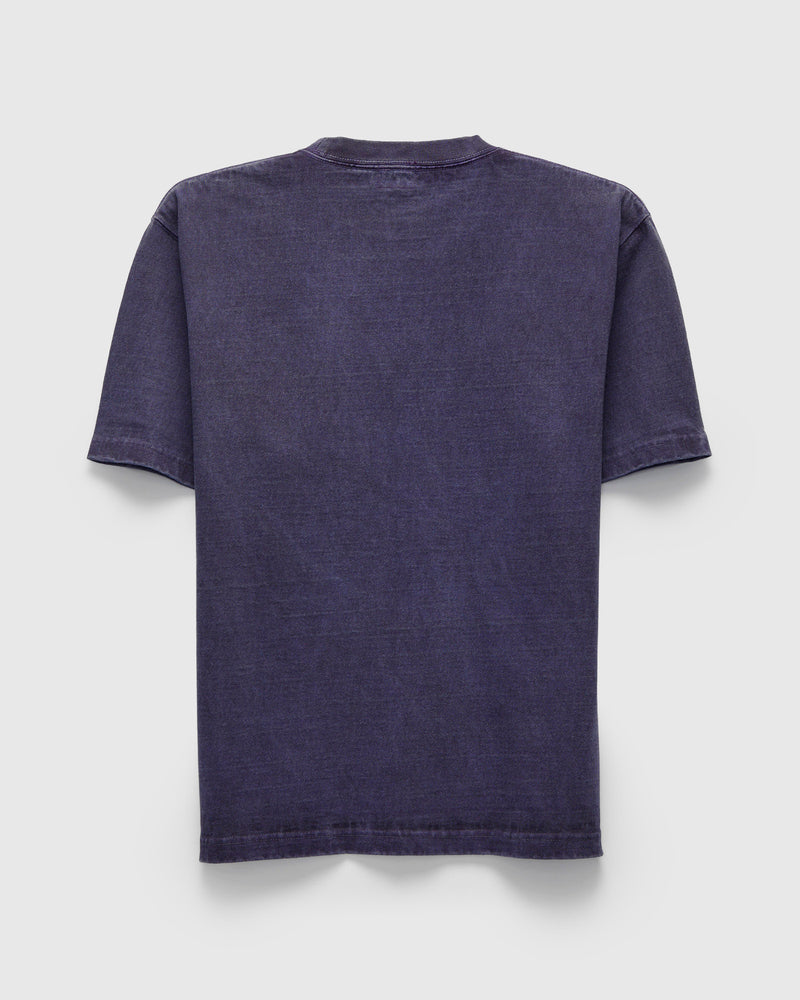 Heavyweight Pigment Dye Pocket T-Shirt in Faded Purple