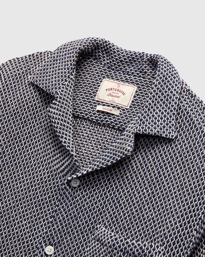 Agora Knit Shirt in Navy