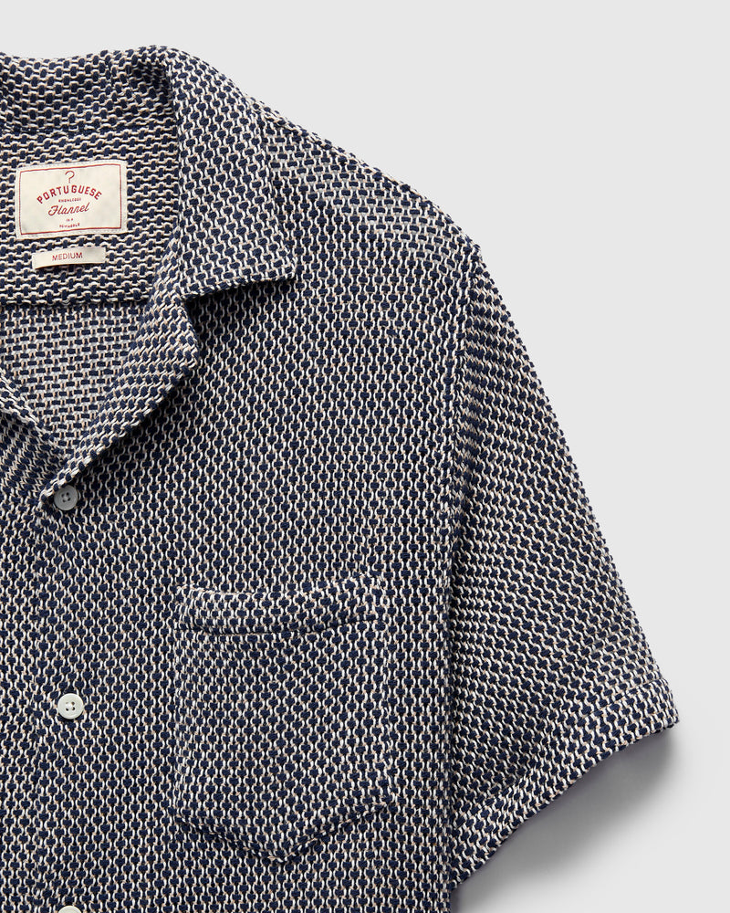 Agora Knit Shirt in Navy