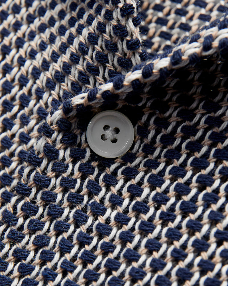 Agora Knit Shirt in Navy
