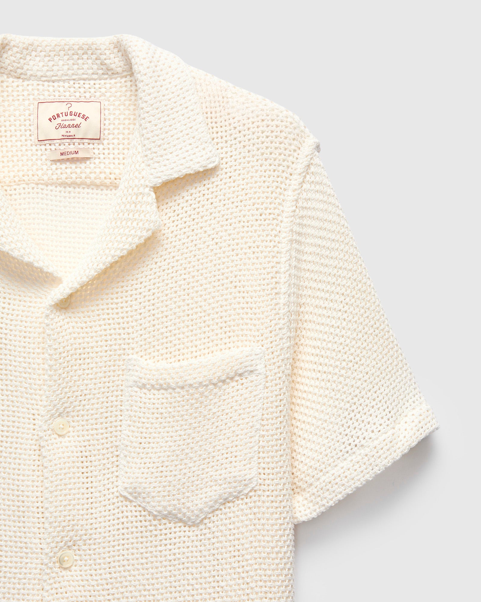 Agora Knit Shirt in White – Blue Owl Workshop