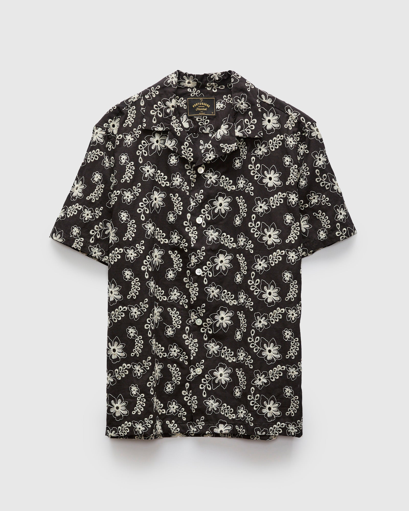 新品 CALEE FOL EMBROIDERY S/S SHIRT L BK Folclore 4 Embroidery Shirt in Black – Blue Owl Workshop