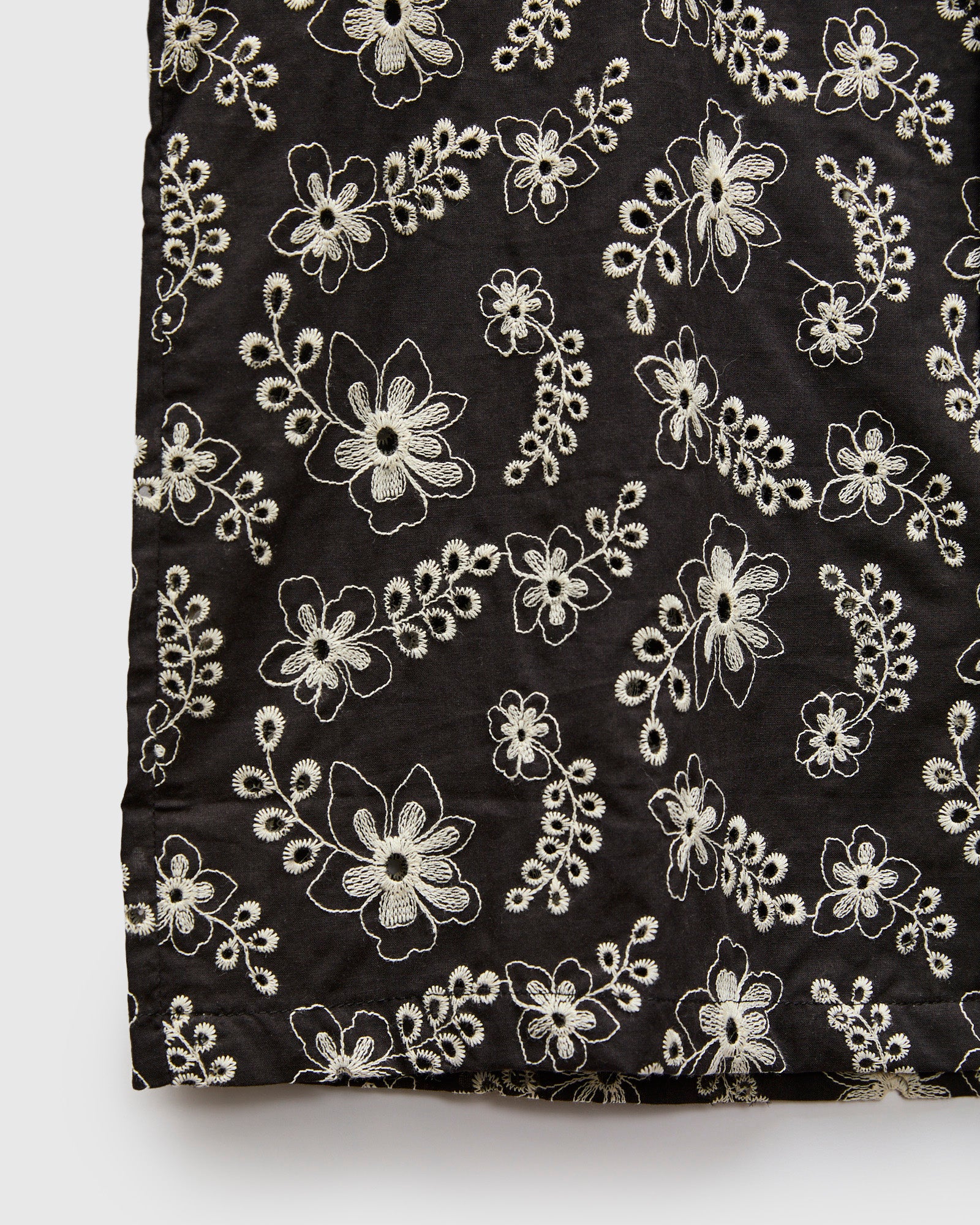 Folclore 4 Embroidery Shirt in Black – Blue Owl Workshop