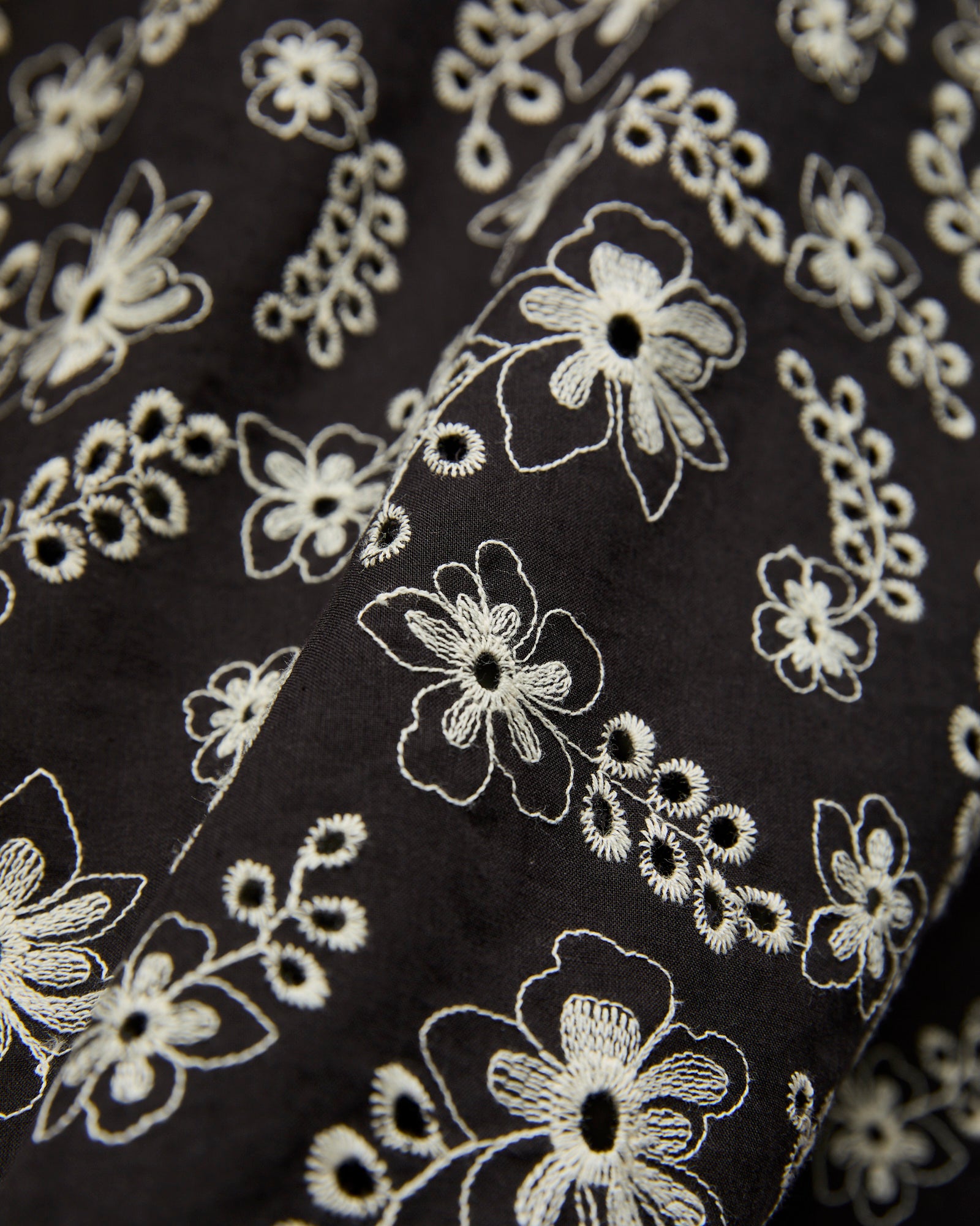Folclore 4 Embroidery Shirt in Black – Blue Owl Workshop
