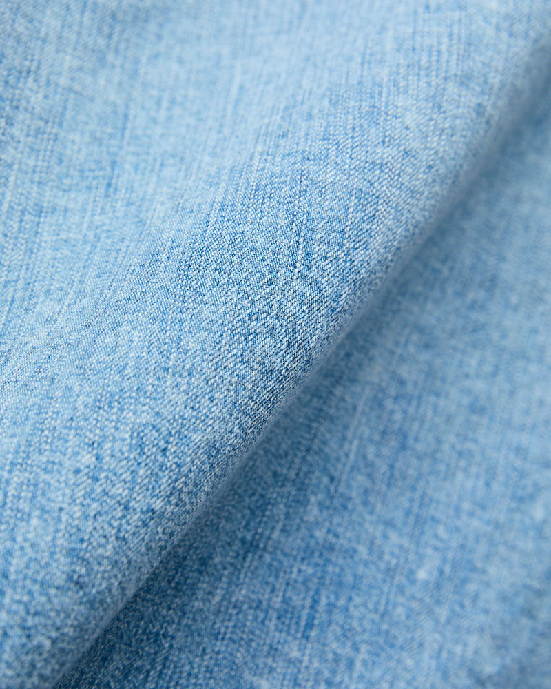 8.5oz Denim Western Shirt in Used Blue