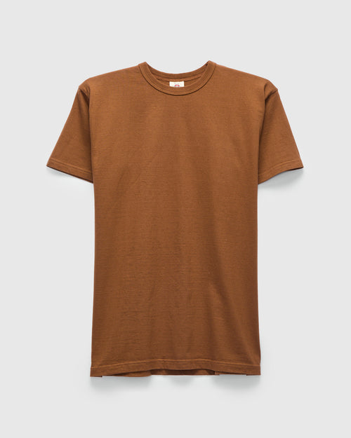 Heavyweight Solid T-Shirt in Brown