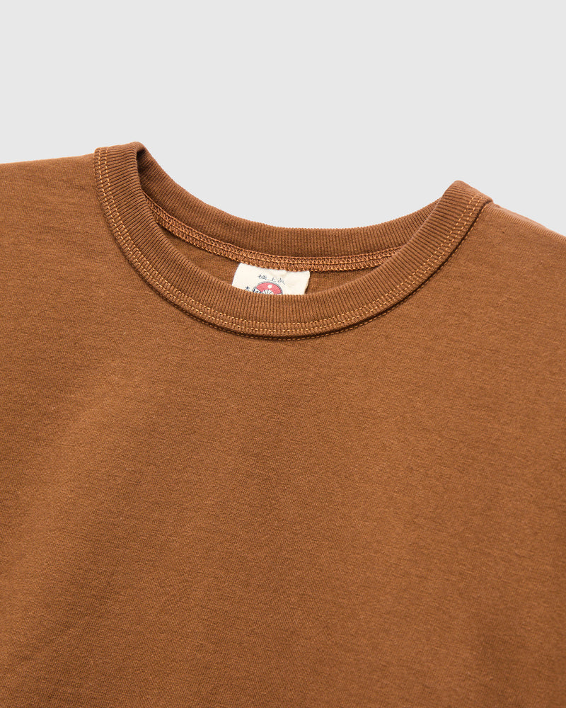 Heavyweight Solid T-Shirt in Brown
