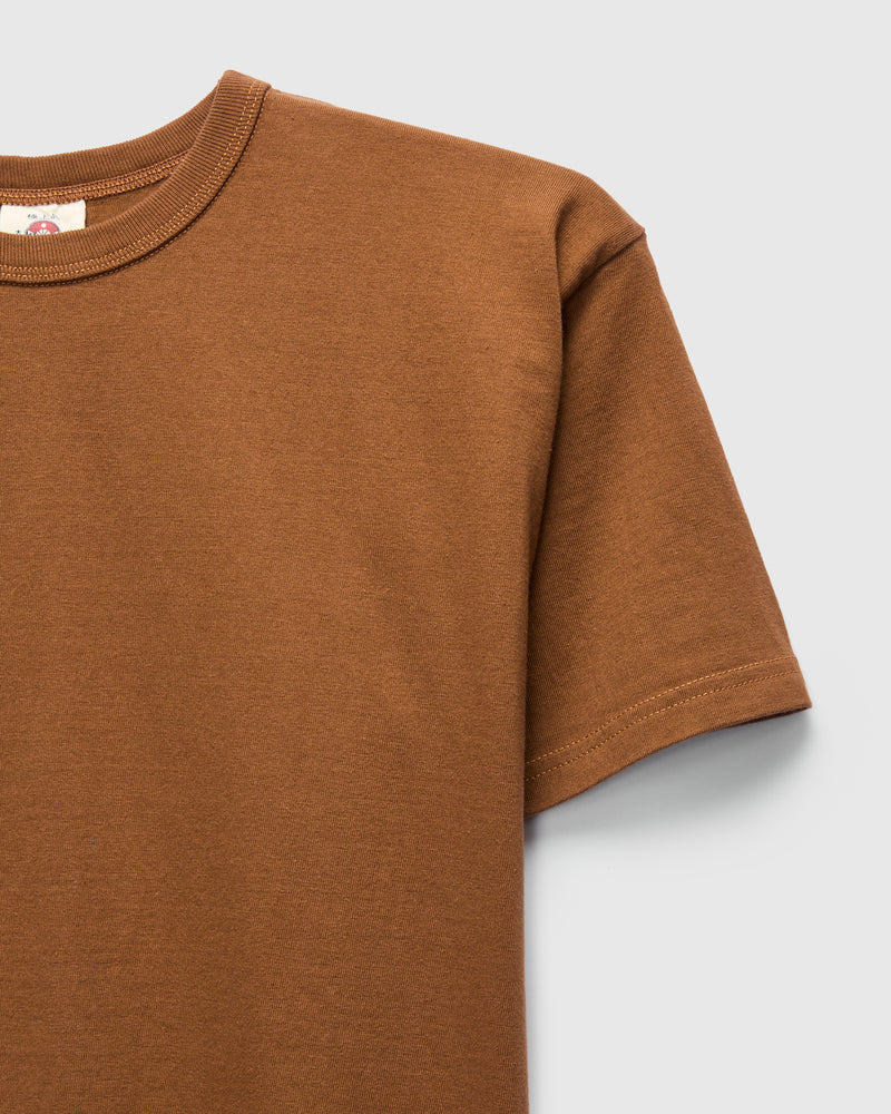 Heavyweight Solid T-Shirt in Brown