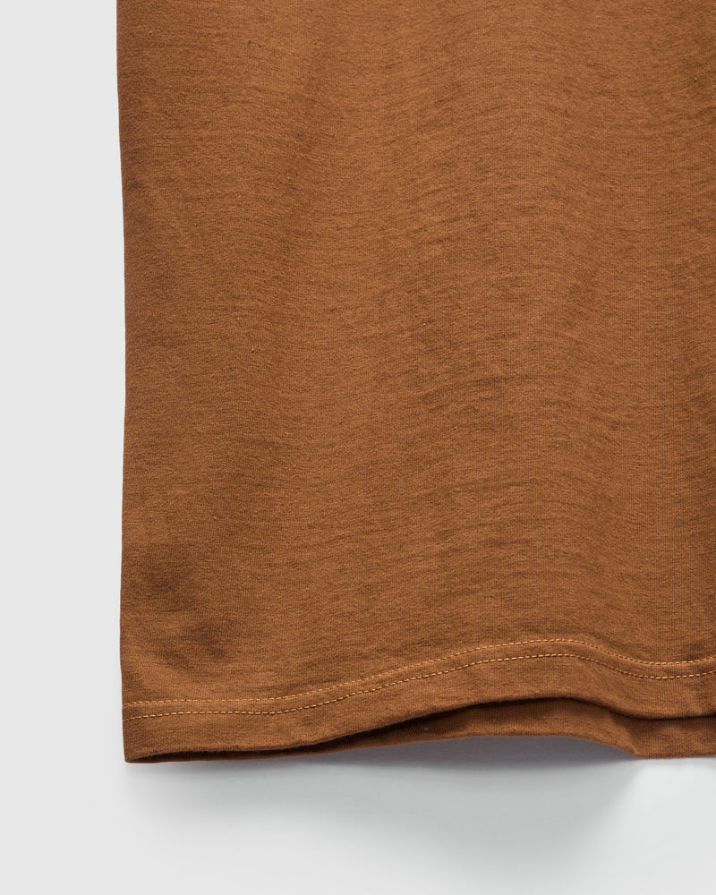 Heavyweight Solid T-Shirt in Brown