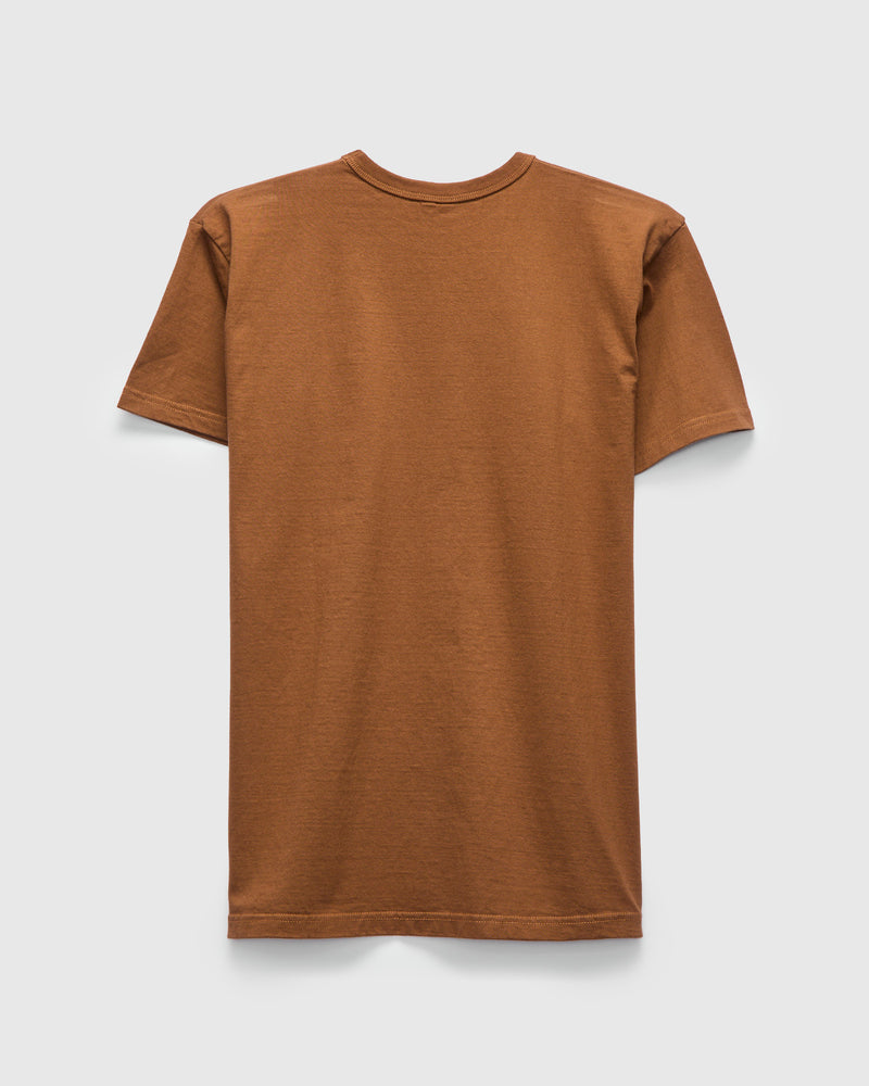 Heavyweight Solid T-Shirt in Brown